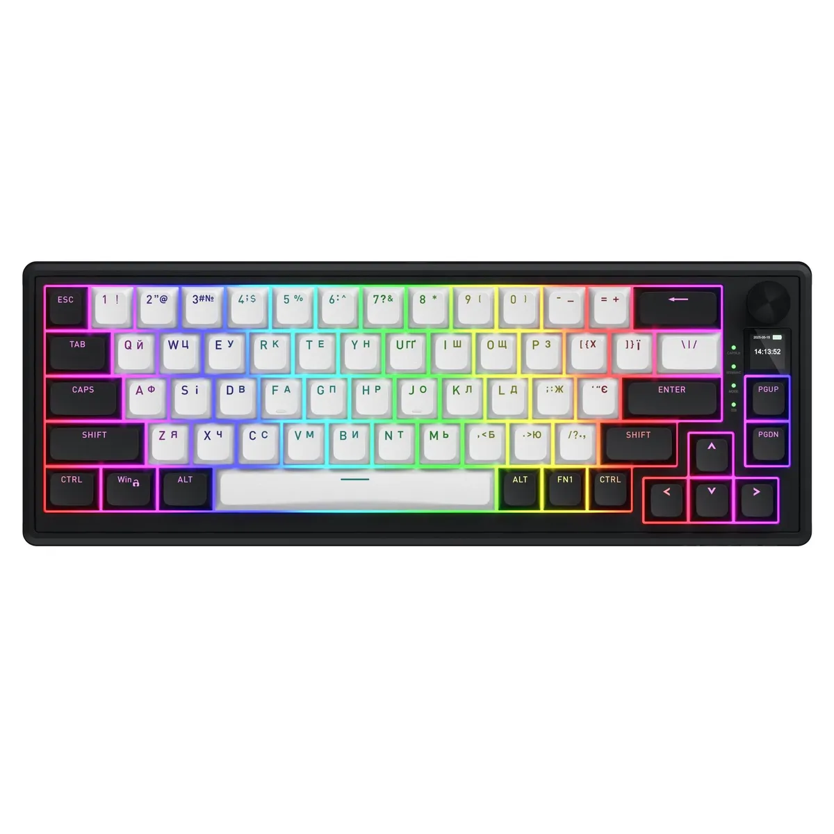 Клавіатура бездротова Hator Skyfall 65 MAG Ultima 8K Wireless Black/White (HTK3860UA) - зображення 1