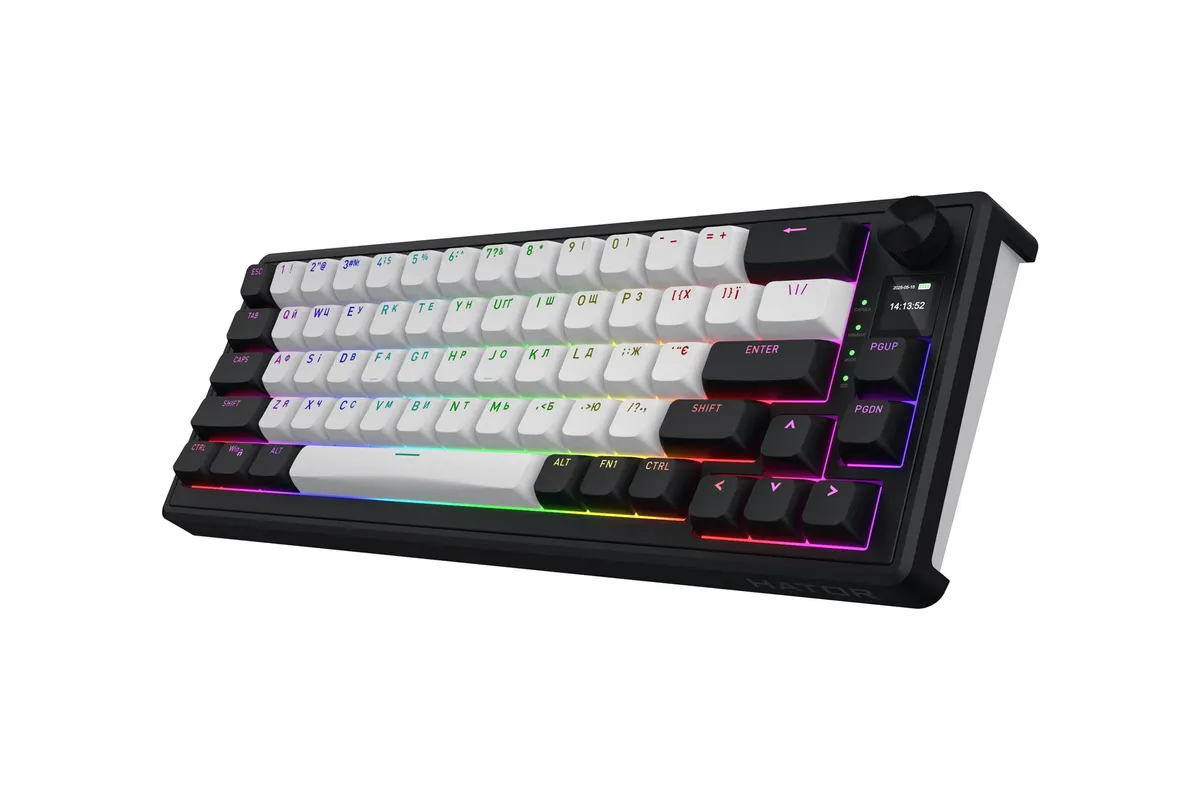 Клавіатура бездротова Hator Skyfall 65 MAG Ultima 8K Wireless Black/White (HTK3860UA) - мініатюра 3