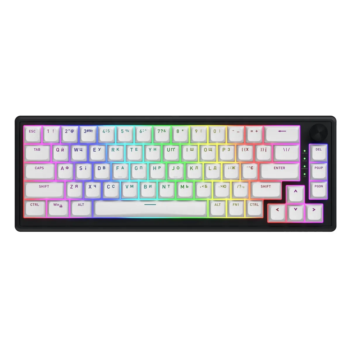 Клавіатура бездротова Hator Skyfall 65 Wireless Black-White (HTK3160UA) - зображення 1