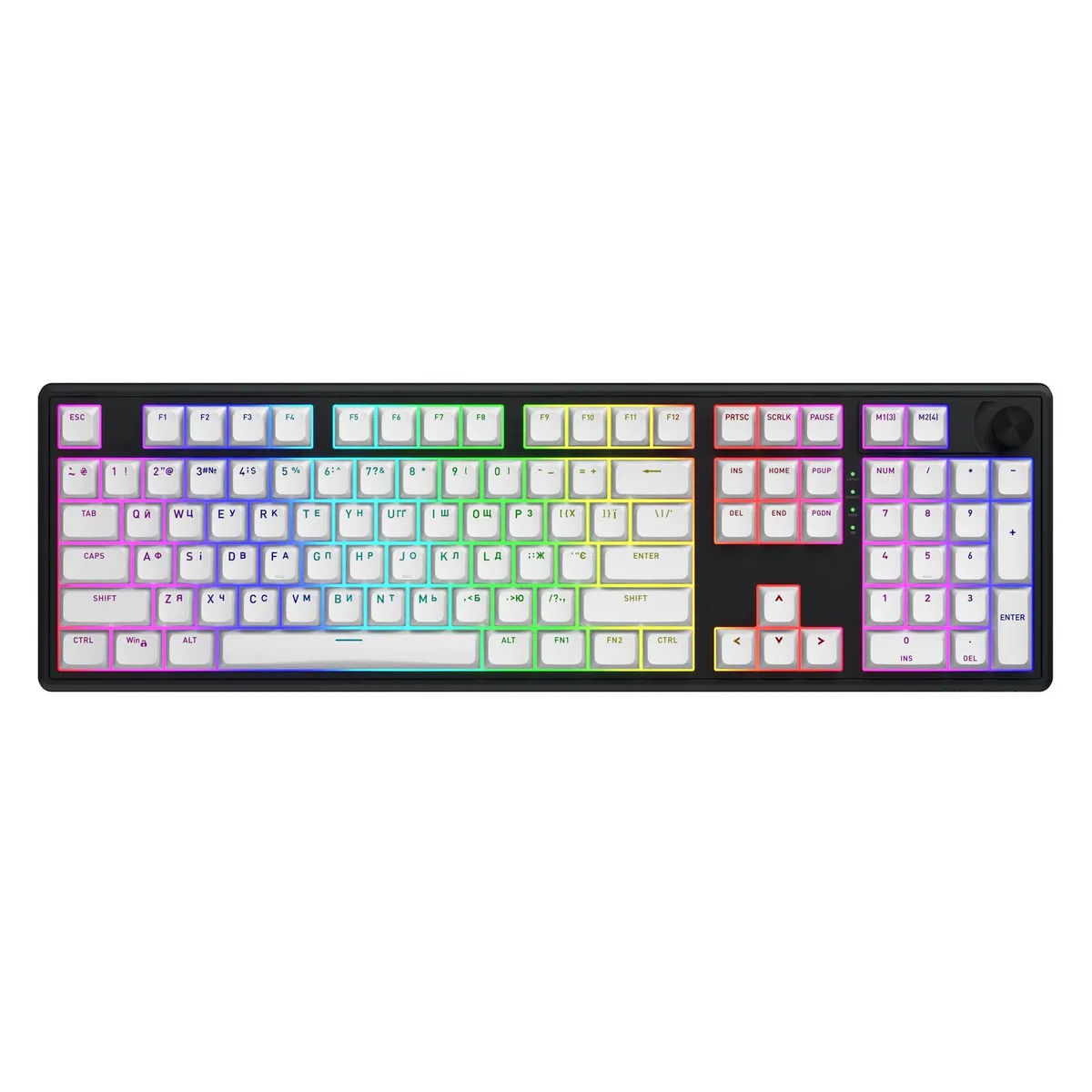 Клавіатура бездротова Hator Skyfall 100 Wireless Black-White (HTK3100UA) - зображення 1