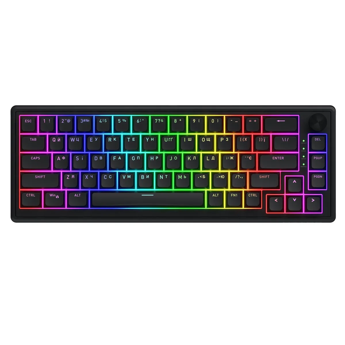 Клавіатура Hator Skyfall 65 Black/Black (HTK1160UA) - зображення 1