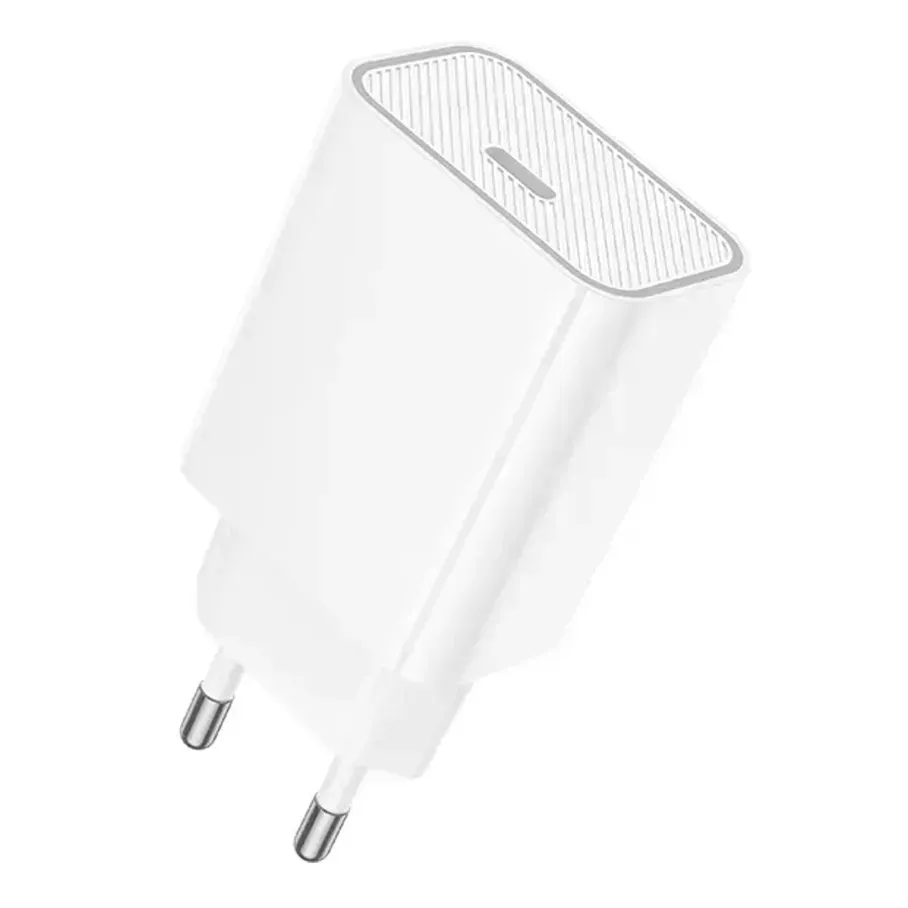 Мережевий зарядний пристрій Hoco C143A (1USB-C, 3А) 20W White (6942007652063) - мініатюра 4