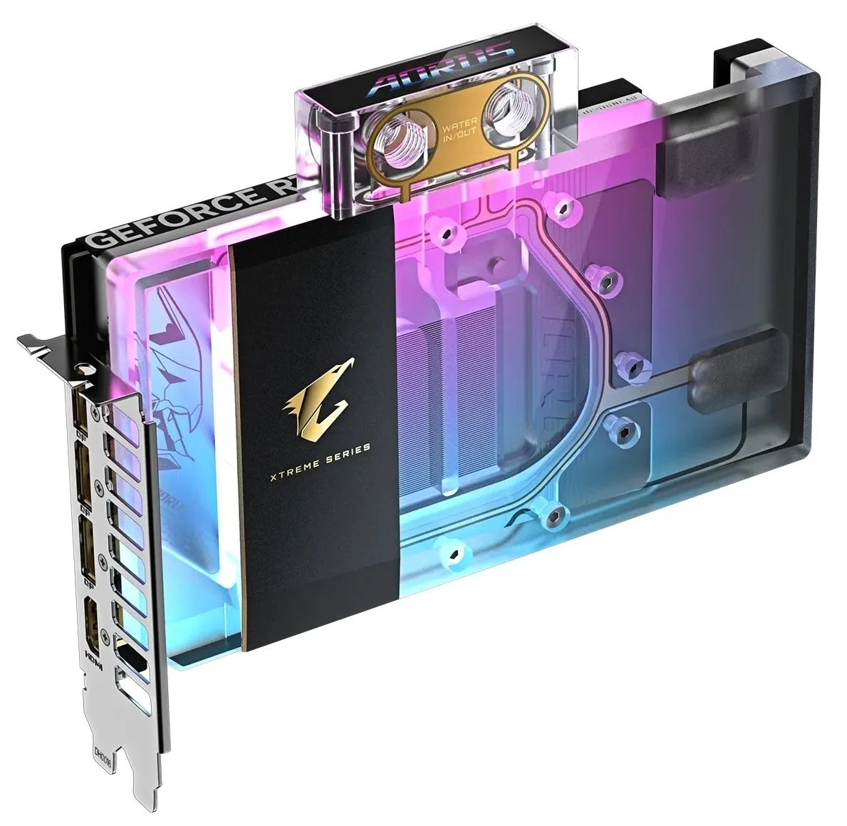 Відеокарта GF RTX 5080 16GB GDDR7 Aorus Xtreme Waterforce WB Gigabyte (GV-N5080AORUSX WB-16GD) - мініатюра 8