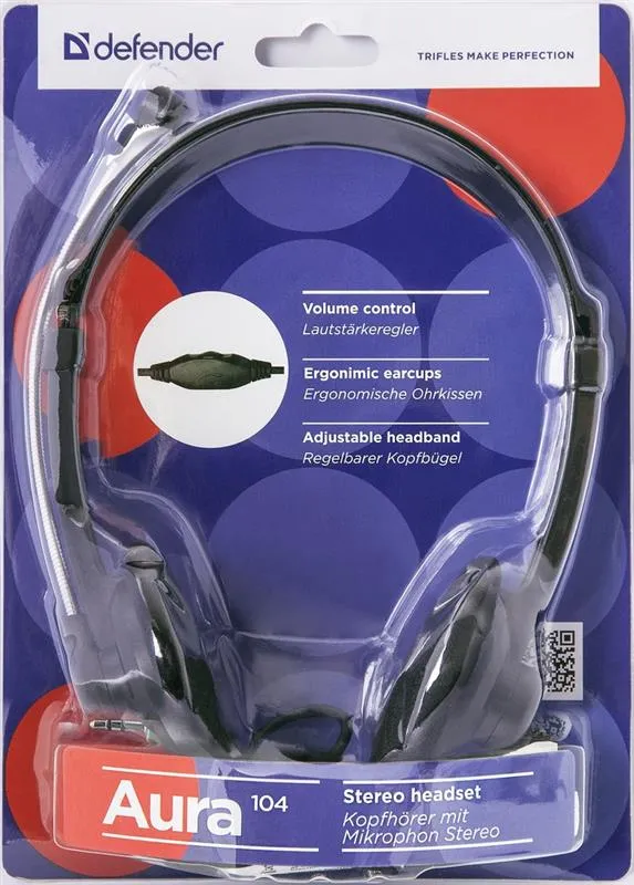 Гарнiтура Defender Aura 104 Black (63104) - мініатюра 4