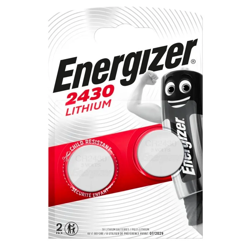 Батарейка Energizer 2430 Lithium CR2430 BL 2шт - зображення 1