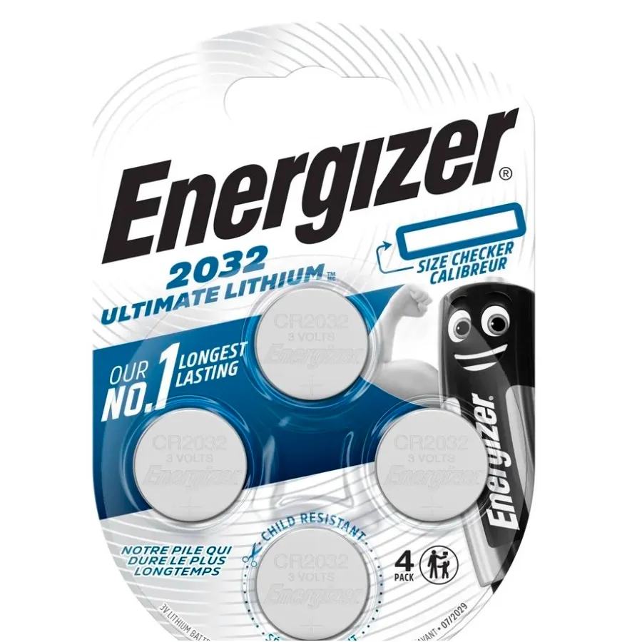 Батарейка Energizer 2032 Ultimate Lithium, CR2032 BL 4шт - зображення 1