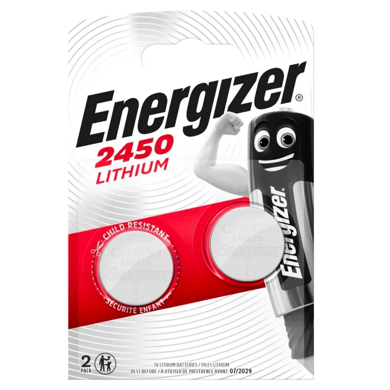 Батарейка Energizer 2450 Lithium, CR2450 BL 2шт - зображення 1