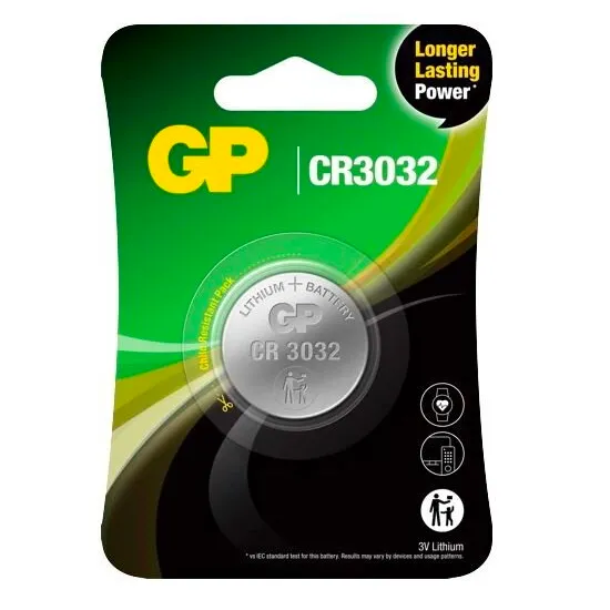 Батарейка GP CR3032 3B Lithium 1шт (CR3032-U1)