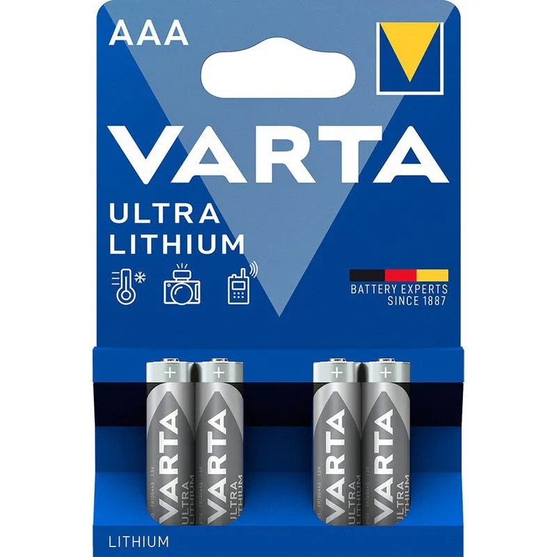 Батарейка Varta Ultra Lithium (6103) AAA BL 4шт - зображення 1