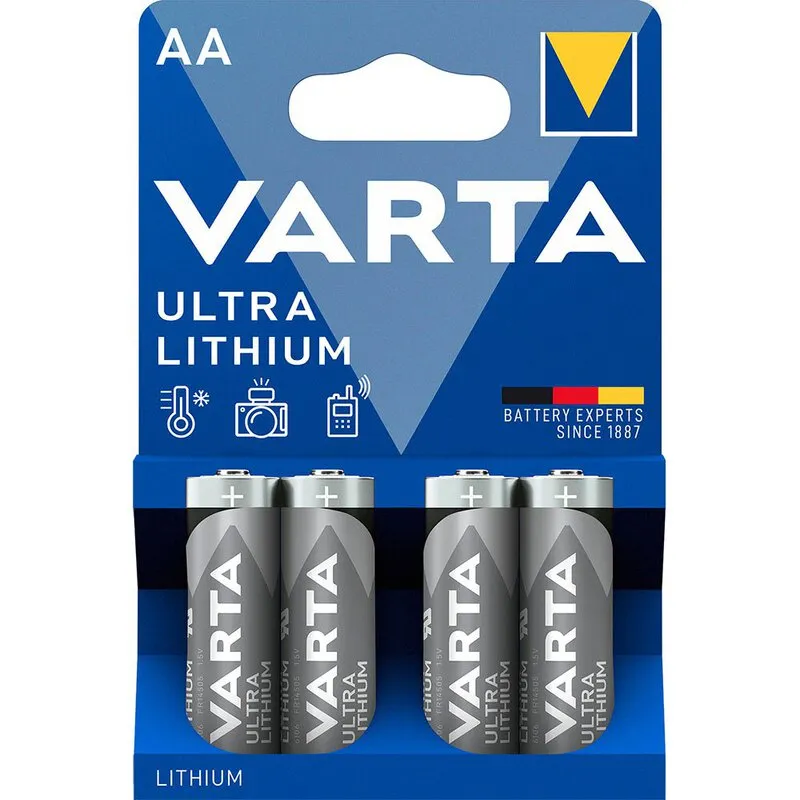 Батарейка Varta Ultra Lithium (6106) AA BL 4шт - зображення 1