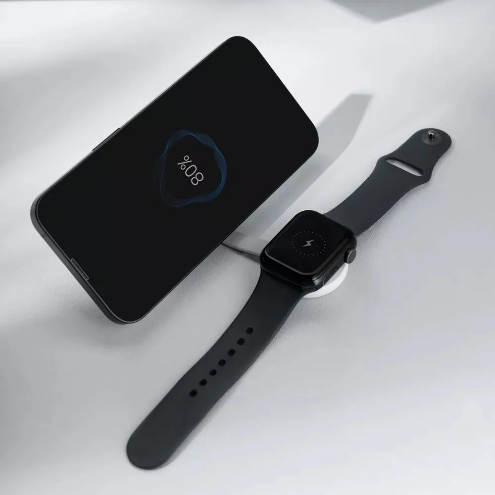 Бездротовий зарядний пристрій Proove Knocker 2 in 1 Qi2 15W White (WSPK15012002) - мініатюра 4