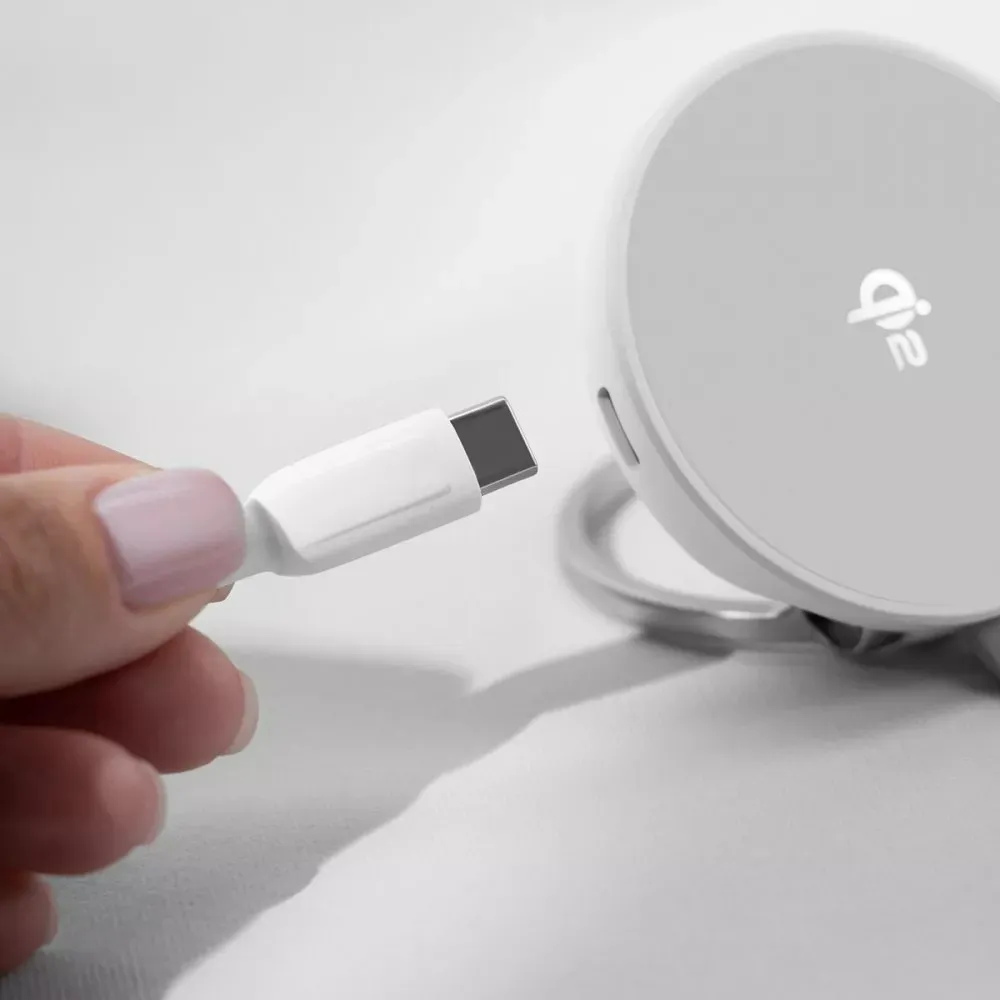 Бездротовий зарядний пристрій Proove Knocker 2 in 1 Qi2 15W White (WSPK15012002) - мініатюра 8