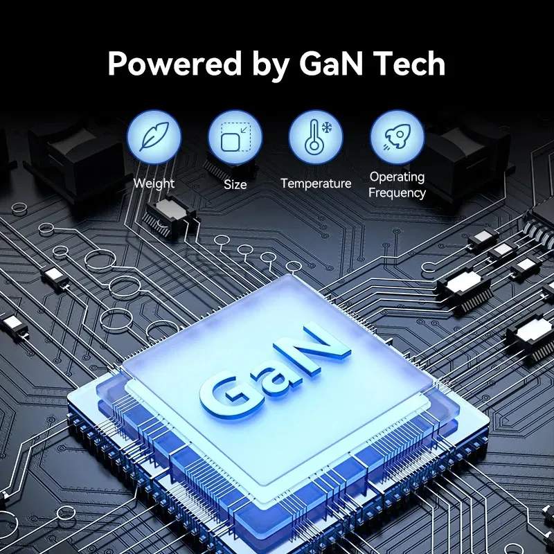 Мережевий зарядний пристрій Vention 4-Port USB GaN Charger 2x100W/2x18W Black (FBSBG-EU) - мініатюра 5