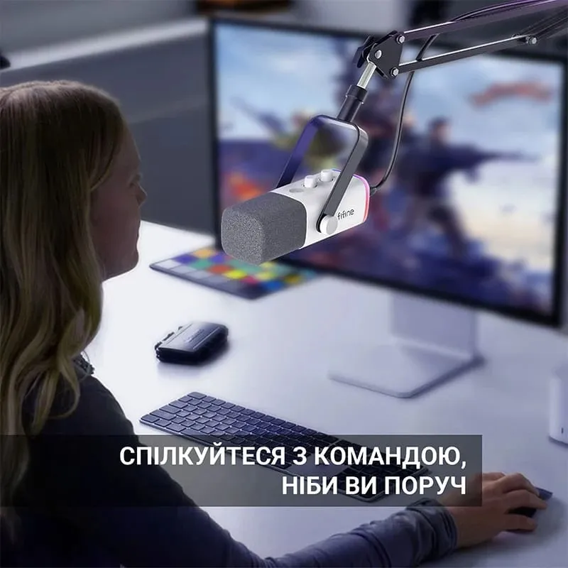 Мікрофон Fifine AM8TW White - мініатюра 2