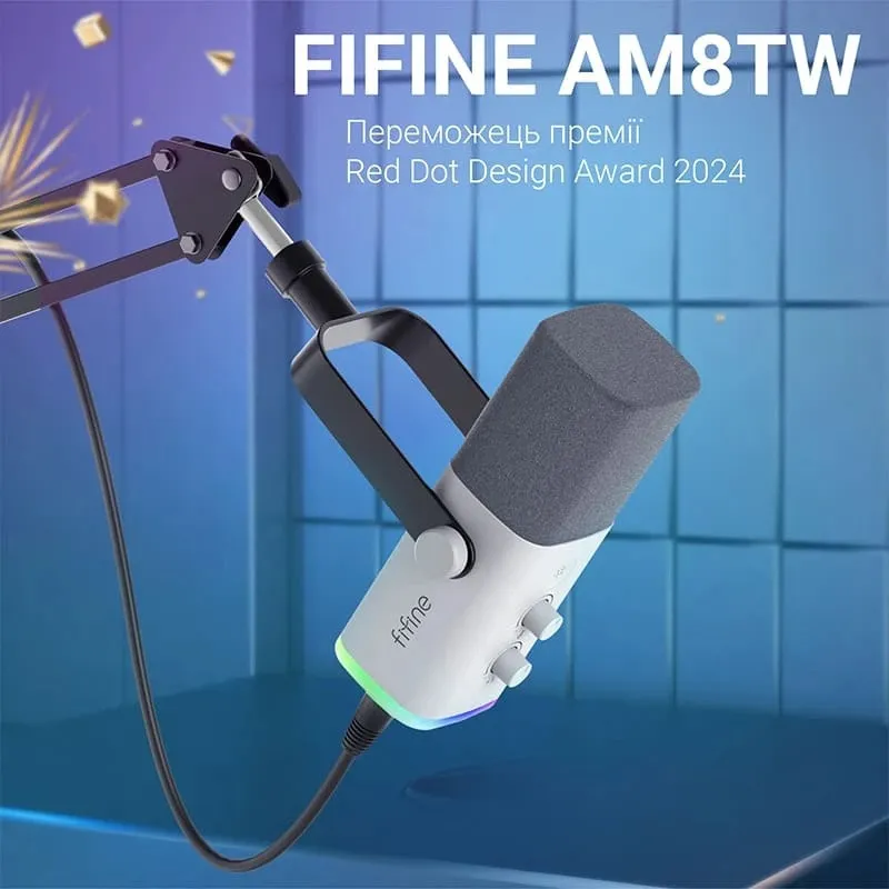 Мікрофон Fifine AM8TW White - мініатюра 9
