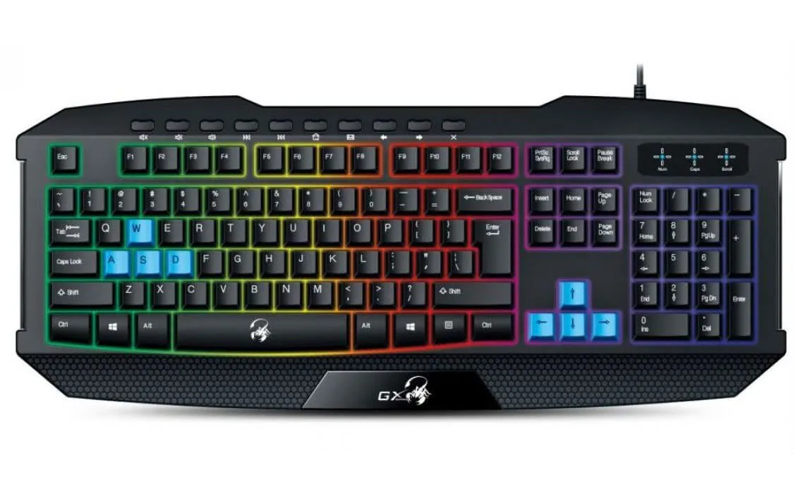 Клавiатура Genius Scorpion K215 Black (31310474105) - зображення 1