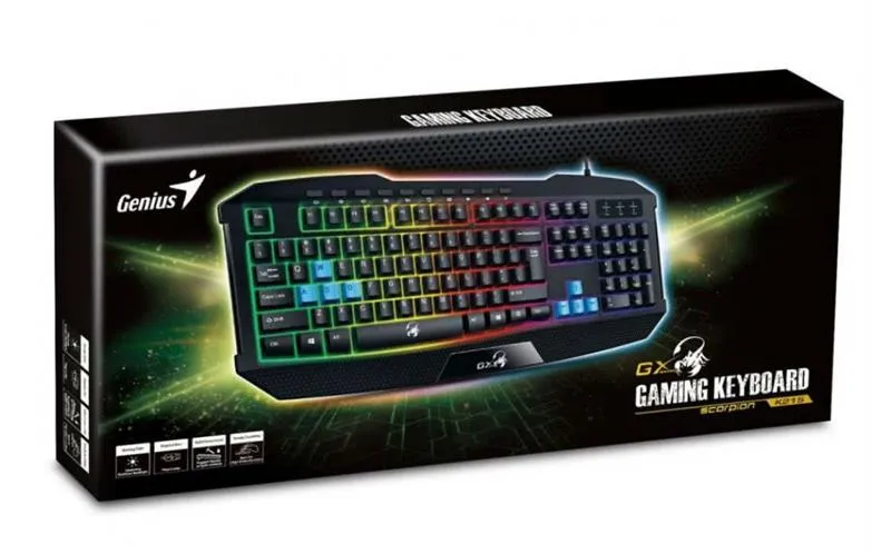 Клавiатура Genius Scorpion K215 Black (31310474105) - мініатюра 4