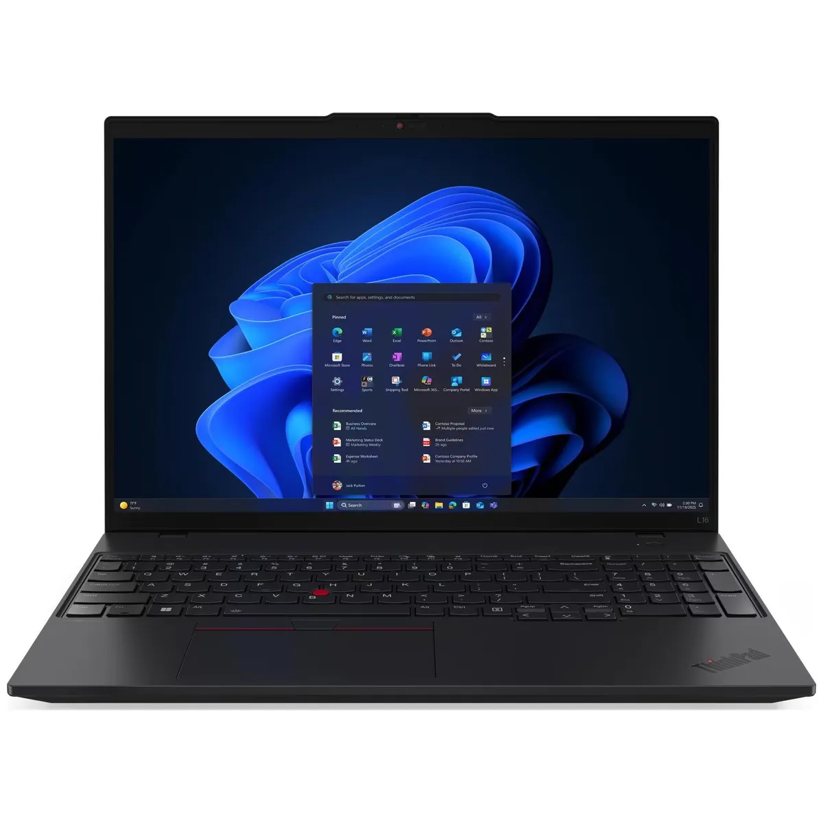 Ноутбук Lenovo ThinkPad L16 Gen 2 (21SA002PRA) Black - зображення 1