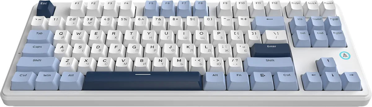 Клавіатура Ajazz AK870 V2 Flying Fish Switch White USB-C (AK870-V2-FF-BWB) - мініатюра 2