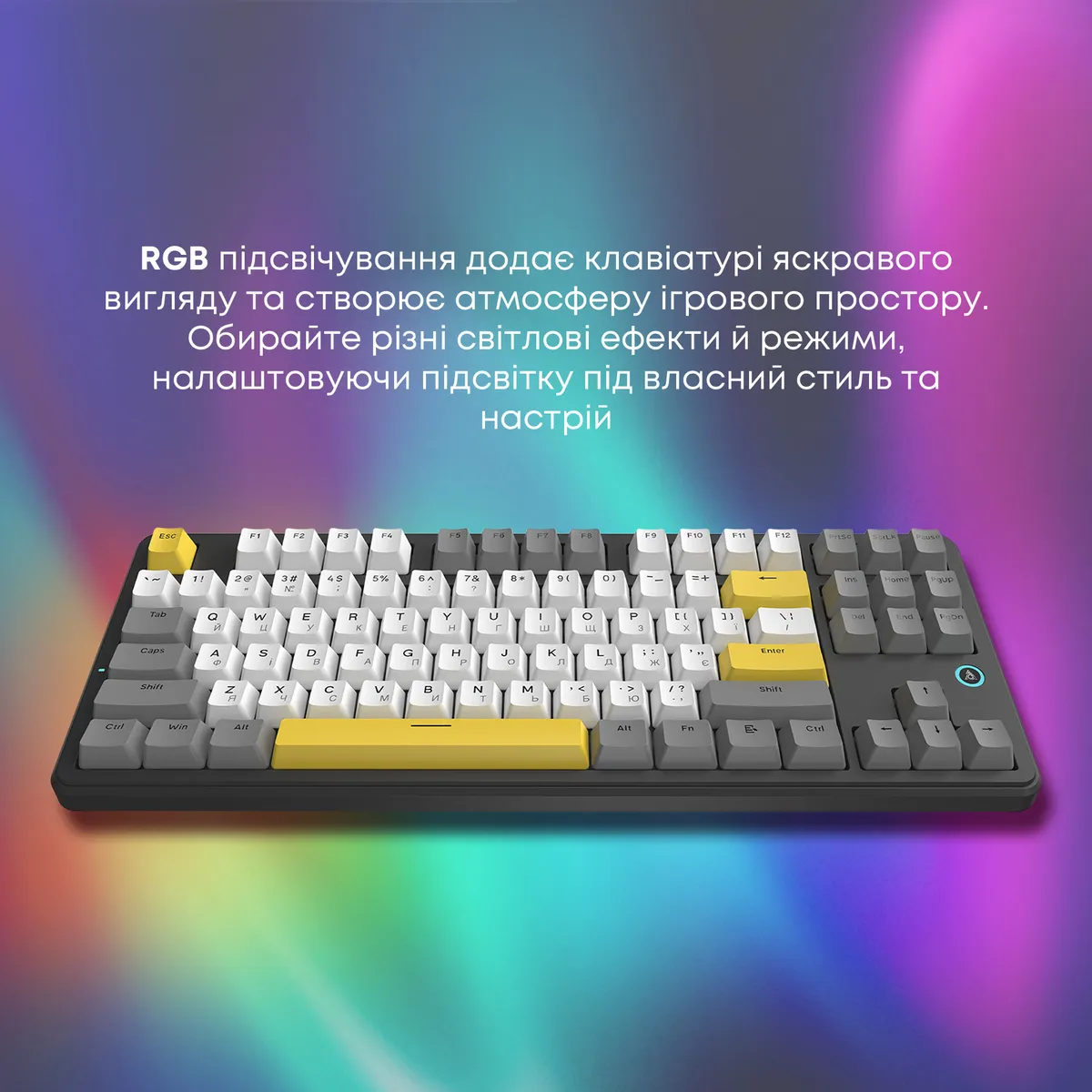 Клавіатура Ajazz AK870 V2 Flying Fish Switch Black USB-C (AK870-V2-FF-BGY) - мініатюра 12