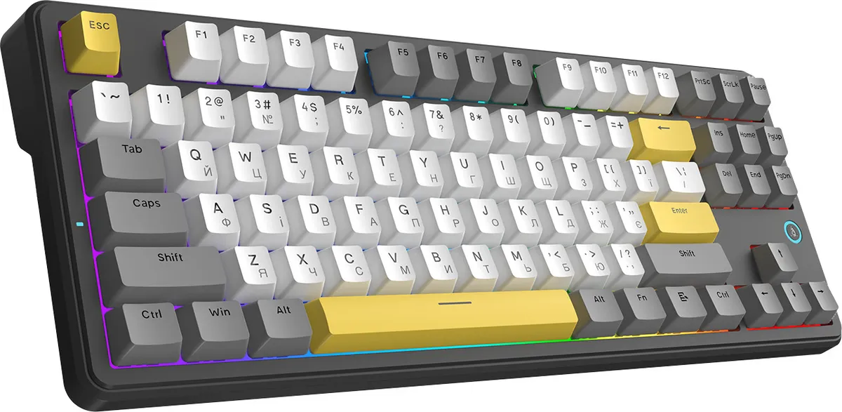 Клавіатура Ajazz AK870 V2 Flying Fish Switch Black USB-C (AK870-V2-FF-BGY) - мініатюра 3