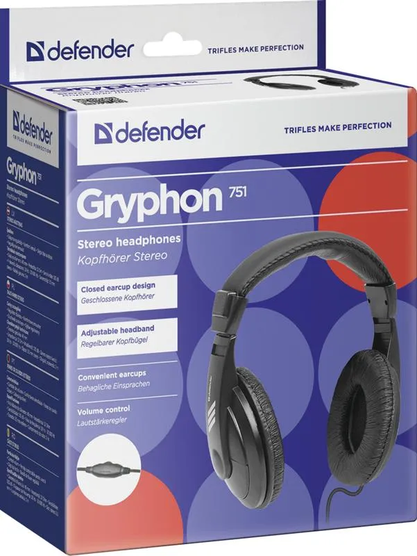 Навушники Defender Gryphon HN-751 Black (63751) - мініатюра 6