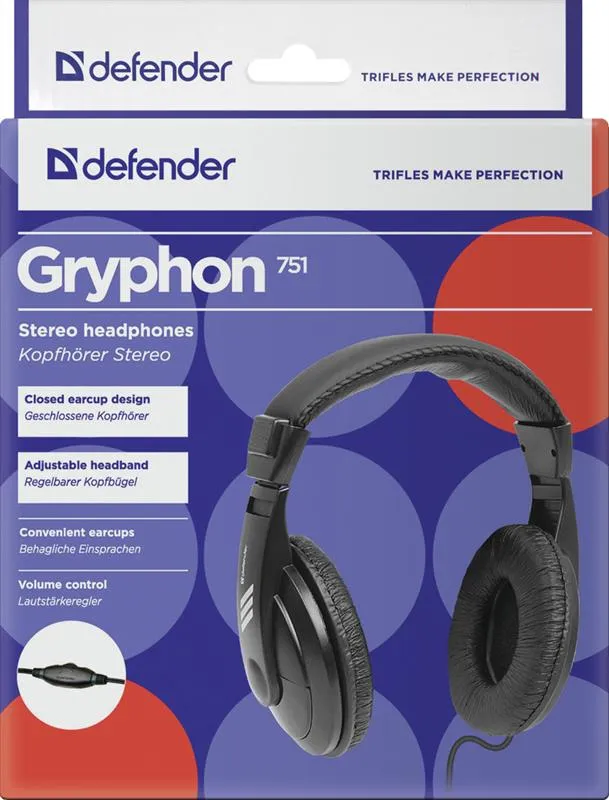 Навушники Defender Gryphon HN-751 Black (63751) - мініатюра 7