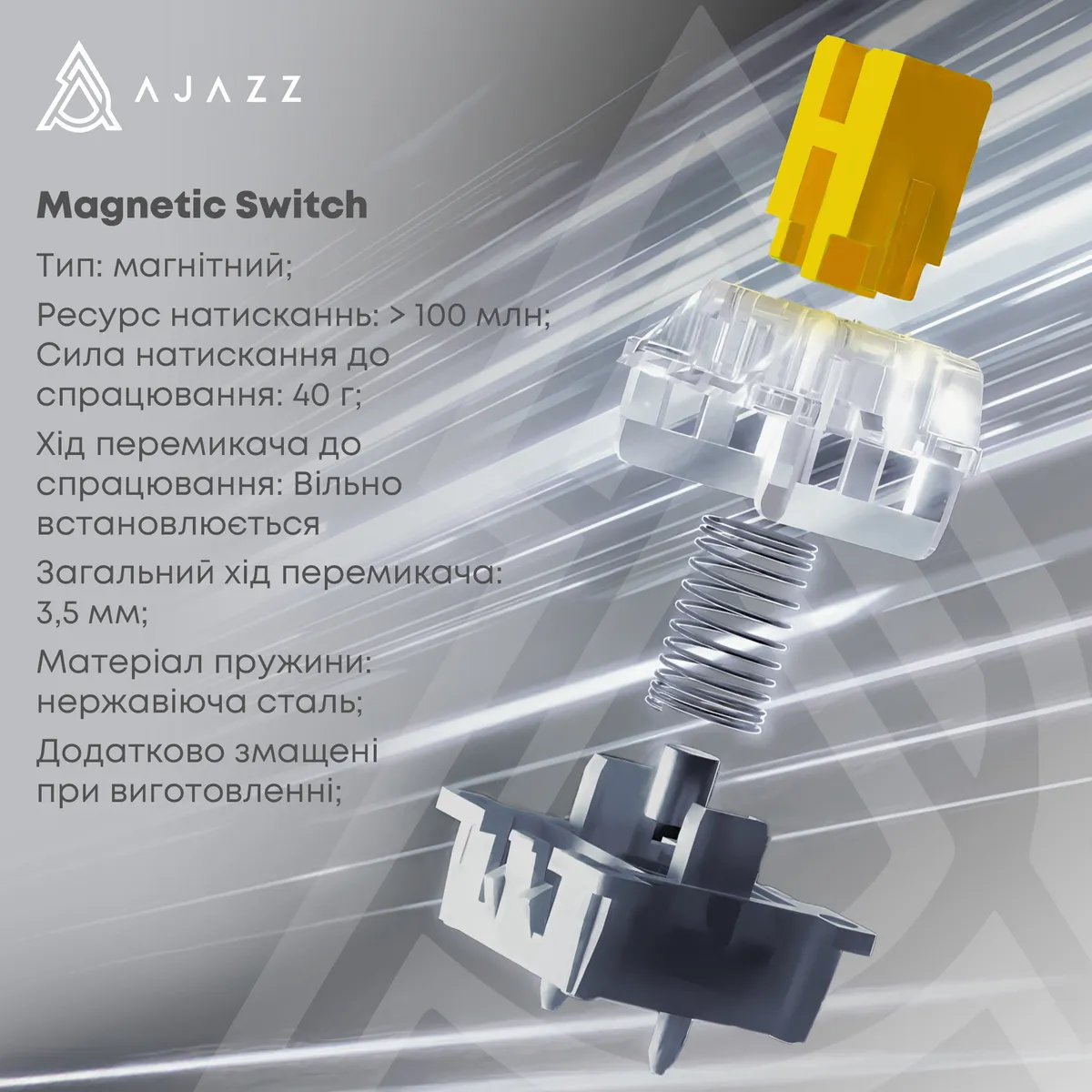 Клавіатура AjazzAK980 Magnetic Switch Black USB-C (AK980-MAX-M-BGY) - мініатюра 8