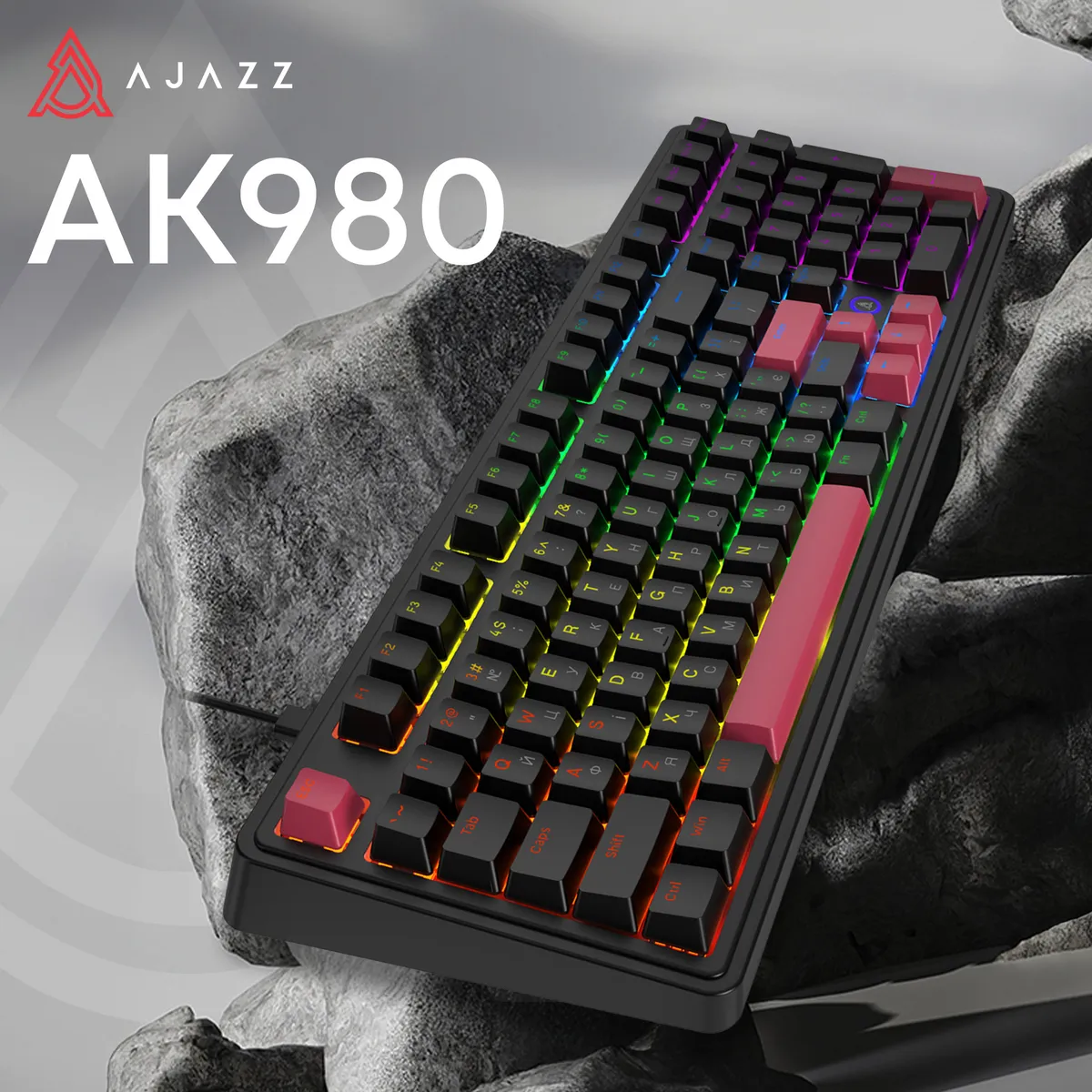 Клавіатура Ajazz AK980 Red Switch Black USB-C (AK980-R-BR) - мініатюра 6