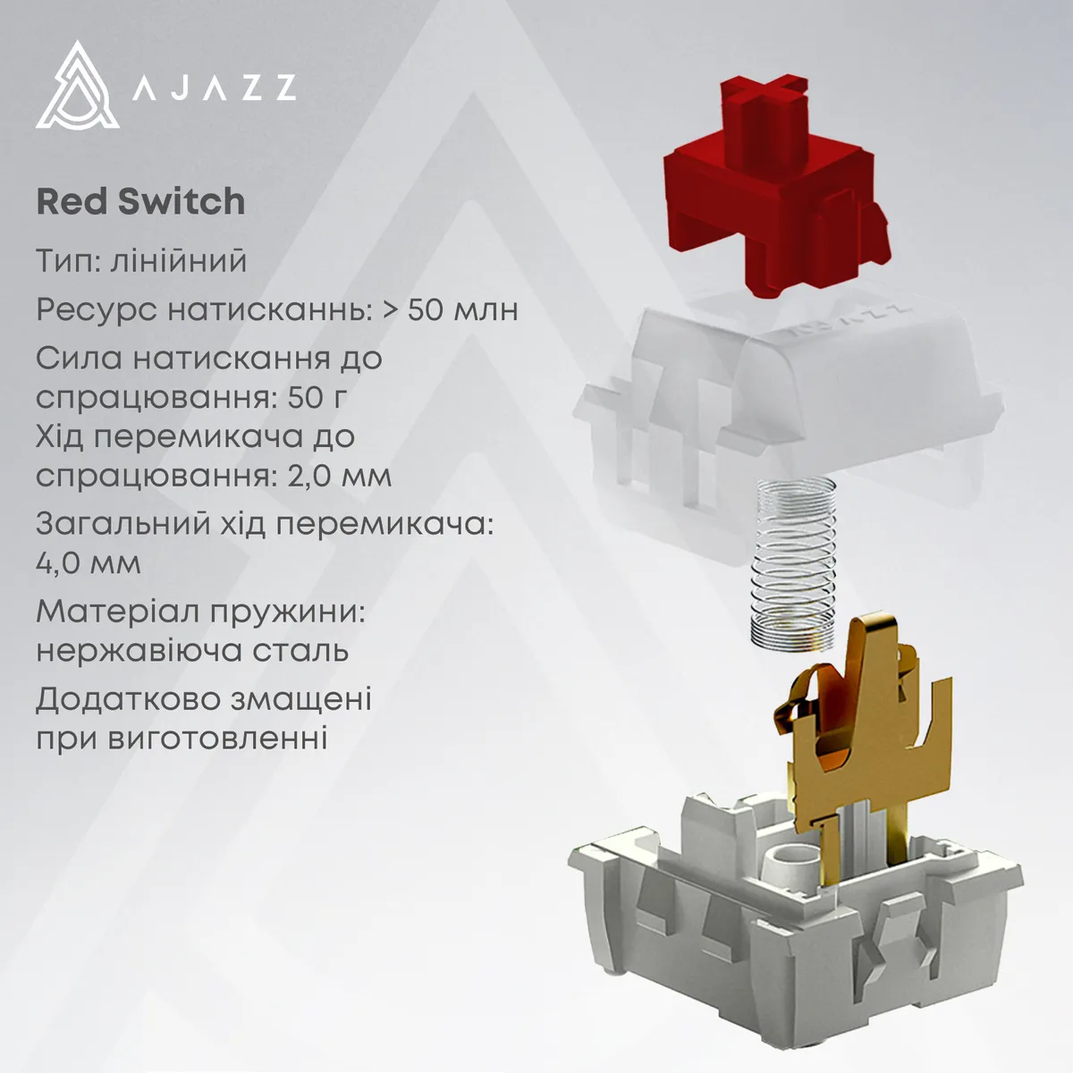 Клавіатура Ajazz AK980 Red Switch Black USB-C (AK980-R-BR) - мініатюра 8