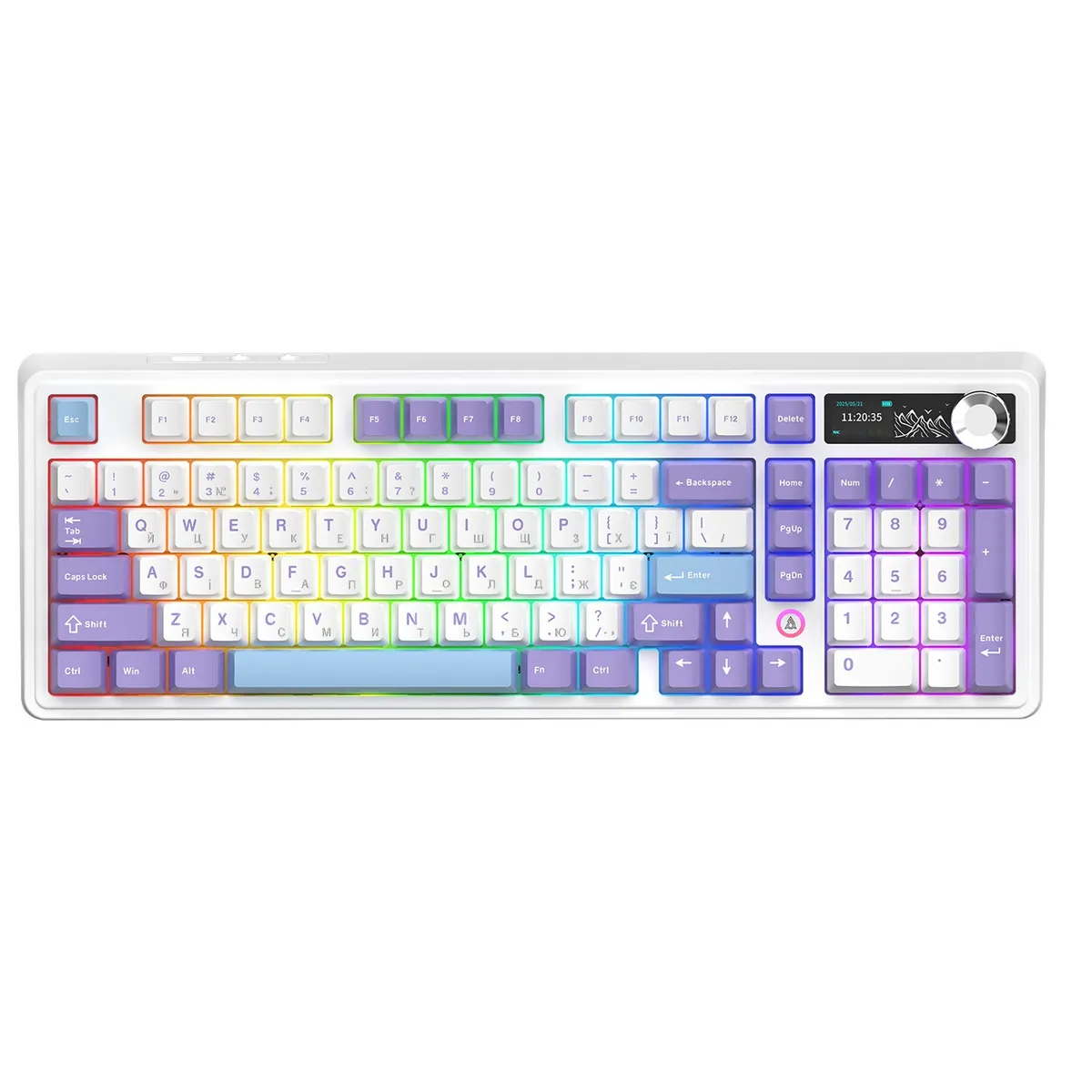 Клавіатура бездротова Ajazz AK980 V2 Gift Switch V2 White (AK980-V2-G-PWB) - зображення 1