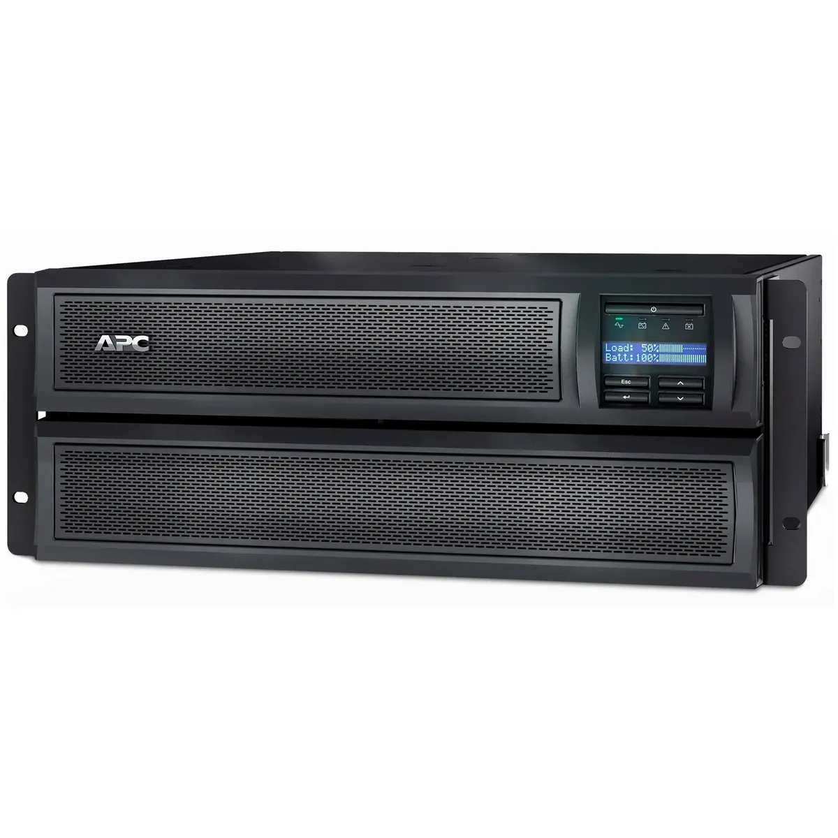 Джерело безперебійного живлення APC Smart-UPS X 2200VA Rack/Tower, Lin.int., 10 x IEC, USB, RJ-45, LCD, метал (SMX2200HV) - мініатюра 3