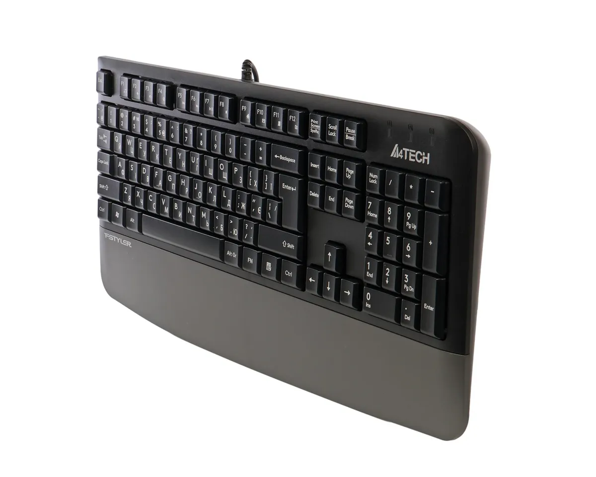 Клавіатура A4Tech FK20 Grey - зображення 1