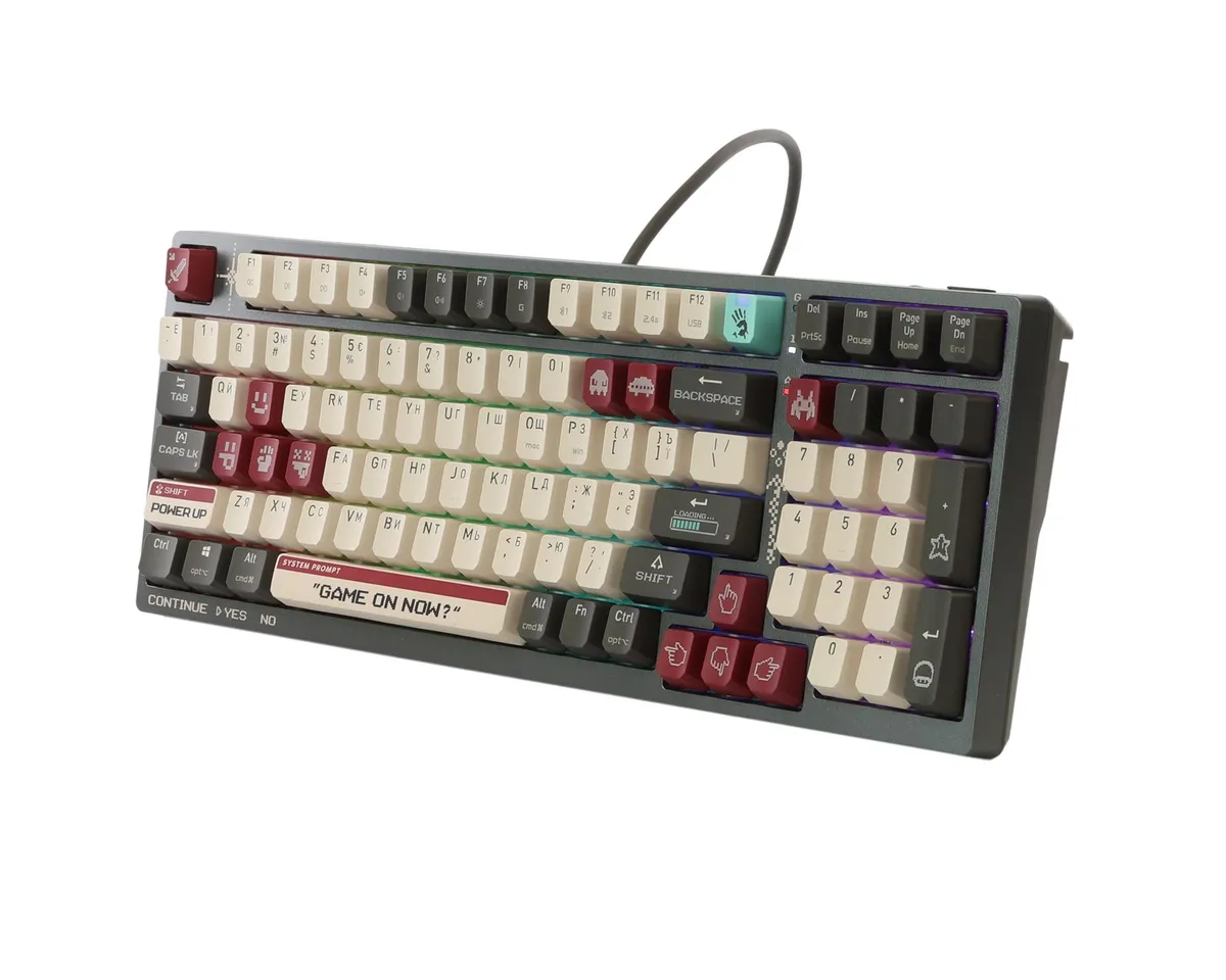 Клавіатура бездротова Bloody WS98 Pixels Red - мініатюра 2