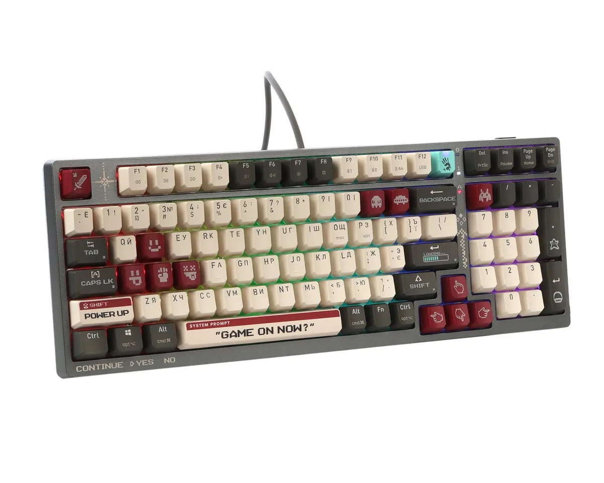 Клавіатура бездротова Bloody WS98 Pixels Red - мініатюра 3