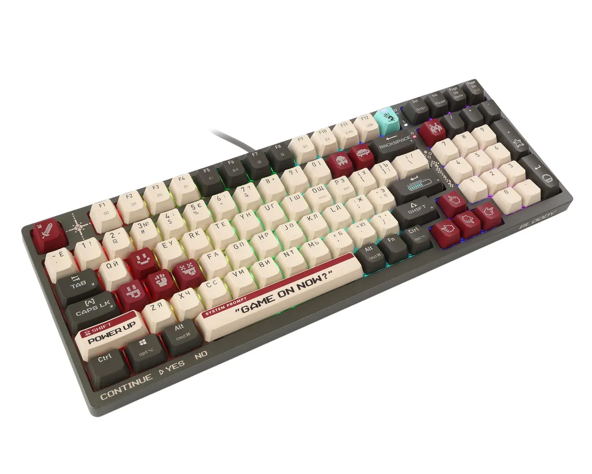 Клавіатура бездротова Bloody WS98 Pixels Red - мініатюра 4