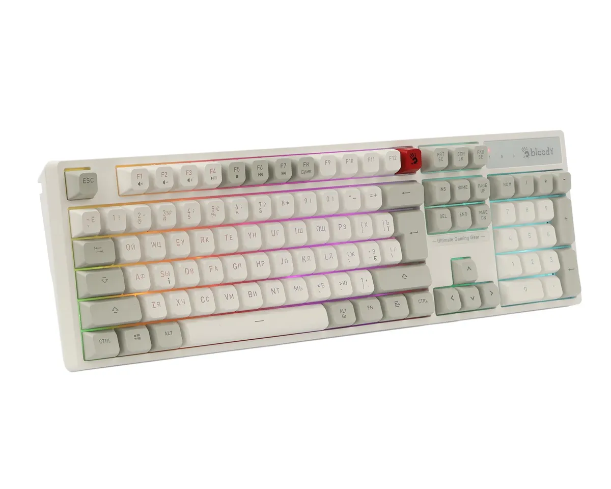 Клавіатура Bloody B230N White - мініатюра 2