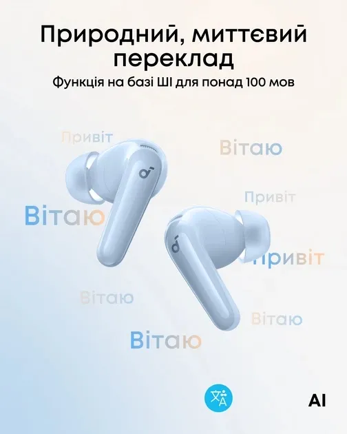 Bluetooth-гарнітура Anker SoundCore R60i NC Blue (D1202G31) - мініатюра 10