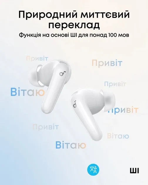 Bluetooth-гарнітура Anker SoundCore R60i NC White (D1202G21) - мініатюра 11