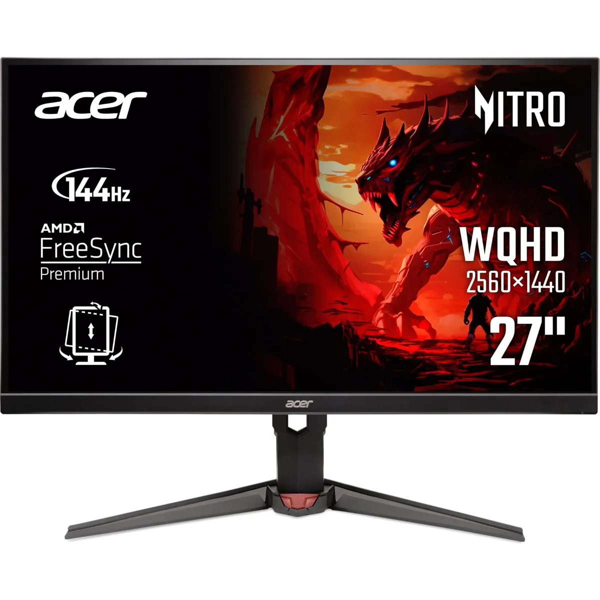 Монітор Acer 27" XV270UP6bmiiprx (UM.HV0EE.609) IPS Black 144Hz - зображення 1
