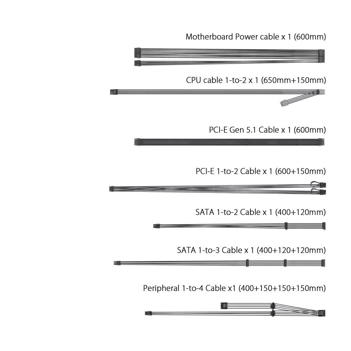 Блок живлення Asus Prime 750W Gold (90YE00U3-B0NA00) - мініатюра 2