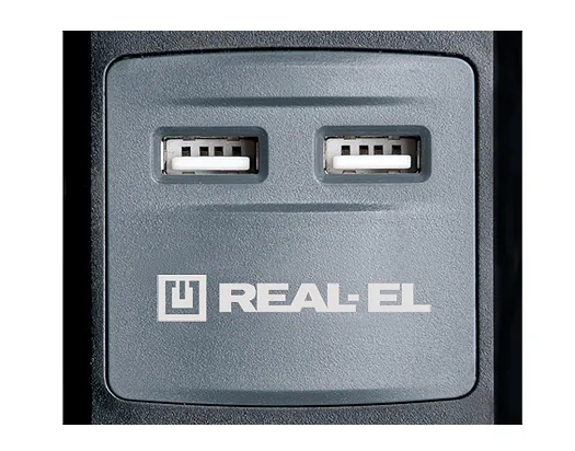 Фільтр живлення REAL-EL RS-3 USB Charge  - мініатюра 2