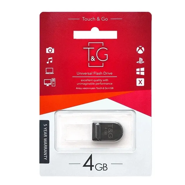 Флеш-накопичувач USB 4GB T&G 010 Shorty Series (TG010-4GB) - мініатюра 2