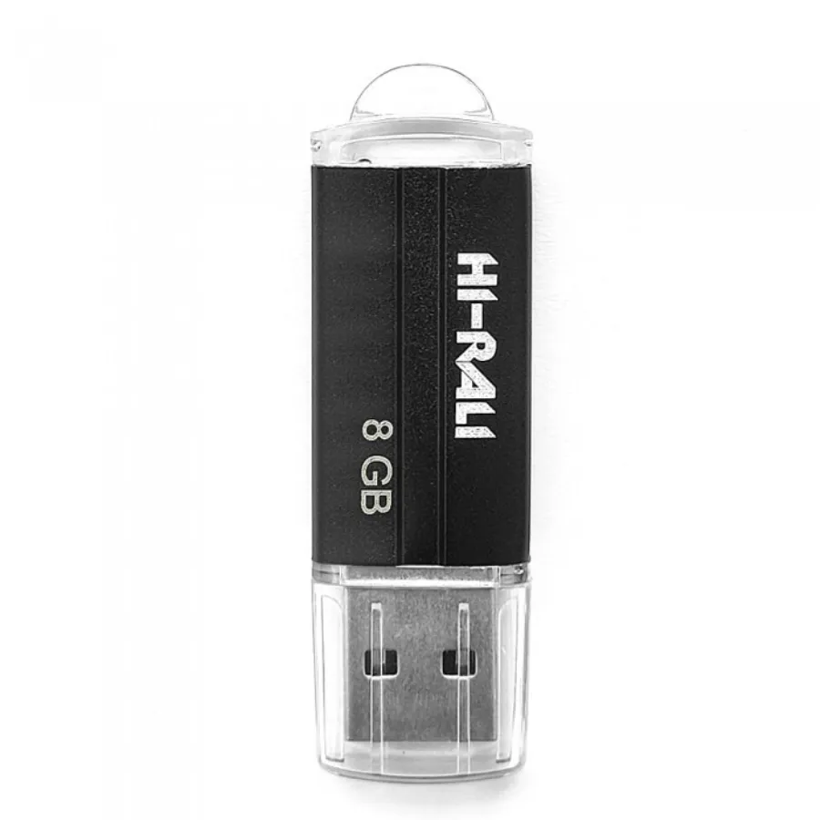 Флеш-накопичувач USB 8GB Hi-Rali Corsair Series Black (HI-8GBCORBK) - зображення 1