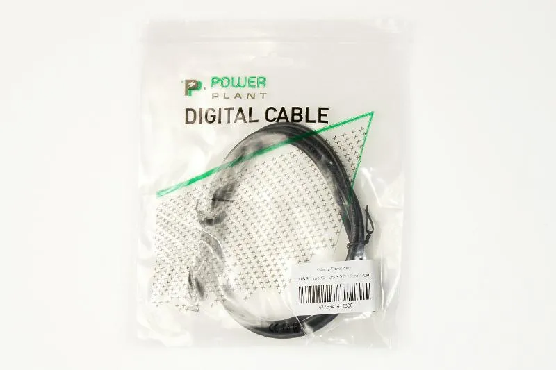 Кабель PowerPlant (KD00AS1280) MicroUSB3.0(BM)-USB3.0 Type-C(M), 1.5м, Black - мініатюра 2