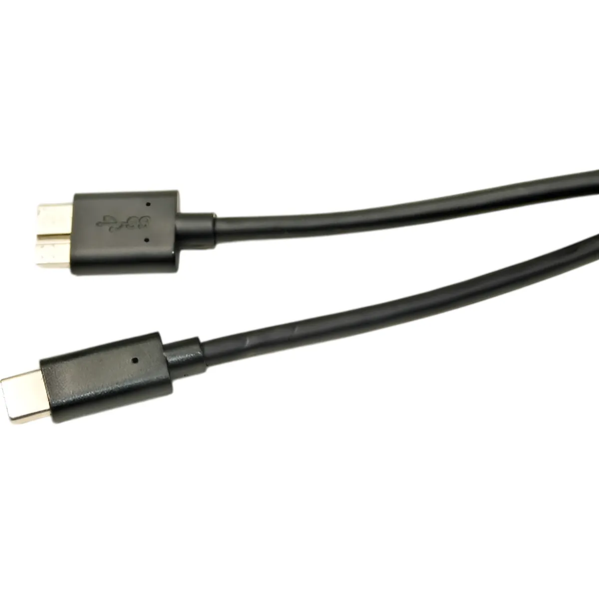 Кабель PowerPlant (KD00AS1280) MicroUSB3.0(BM)-USB3.0 Type-C(M), 1.5м, Black - мініатюра 3