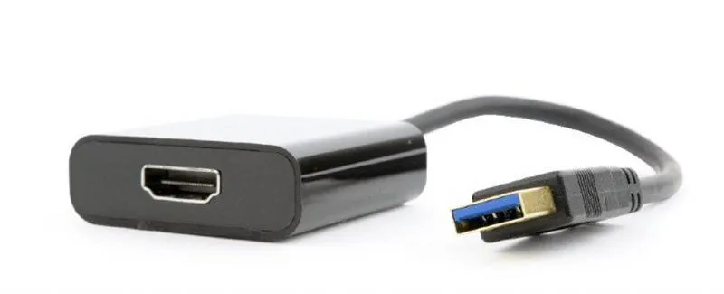 Адаптер Cablexpert (A-USB3-HDMI-02) USB3.0-HDMI, 0.15 м, чорний - мініатюра 2