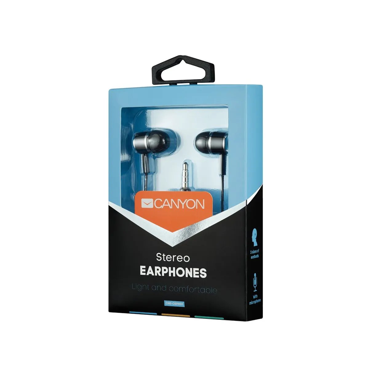 Гарнітура Canyon CNE-CEPM01B Black - мініатюра 3