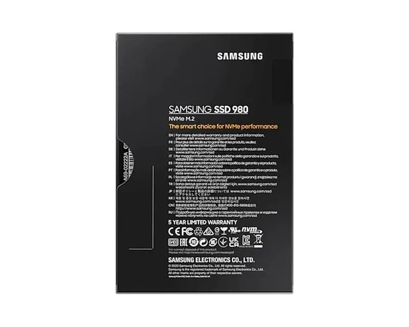 Накопичувач SSD  1ТB Samsung 980 M.2 2280 PCIe 3.0 x4 NVMe V-NAND MLC (MZ-V8V1T0BW) - мініатюра 5