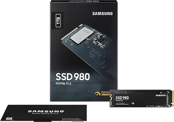 Накопичувач SSD  1ТB Samsung 980 M.2 2280 PCIe 3.0 x4 NVMe V-NAND MLC (MZ-V8V1T0BW) - мініатюра 6